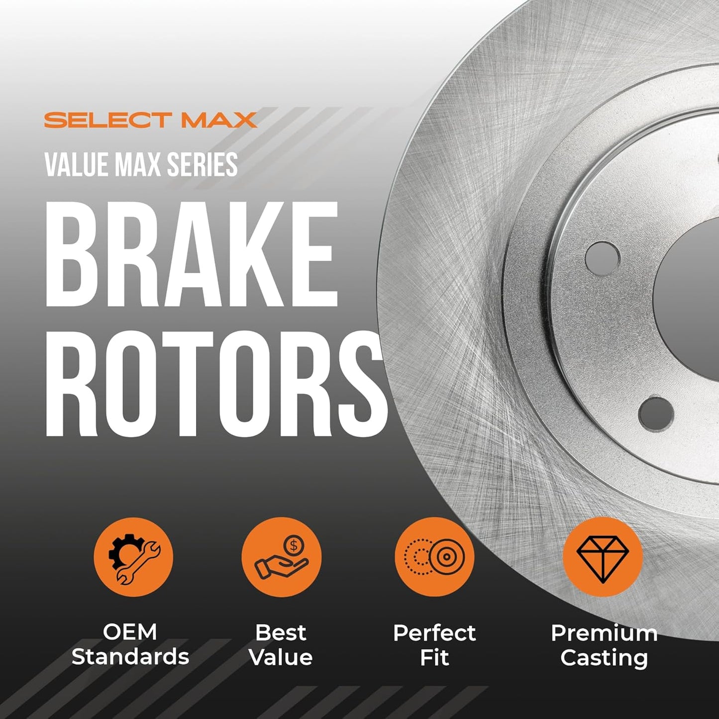 Front Brake Kit Compatible with 2011 2012 2013 2014 2015 2016 Hyundai Elantra GT Coupe Veloster Replacement Premium OE Disc Brake Rotors and Ceramic Brake Pads